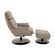 9 Poltrona de Massagem Montana Rivatti Estofado em PU Fendi Base Madeira c_ Apoio para Pes c_ Controle